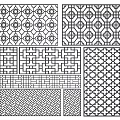Chinese-style Hollow Window Lattice Wood Carved Window Door and Window Components Ancient-built Lattice Chinese-style Hollow Window Decorted Pane Hollow Pane Screen Partition 3d model
