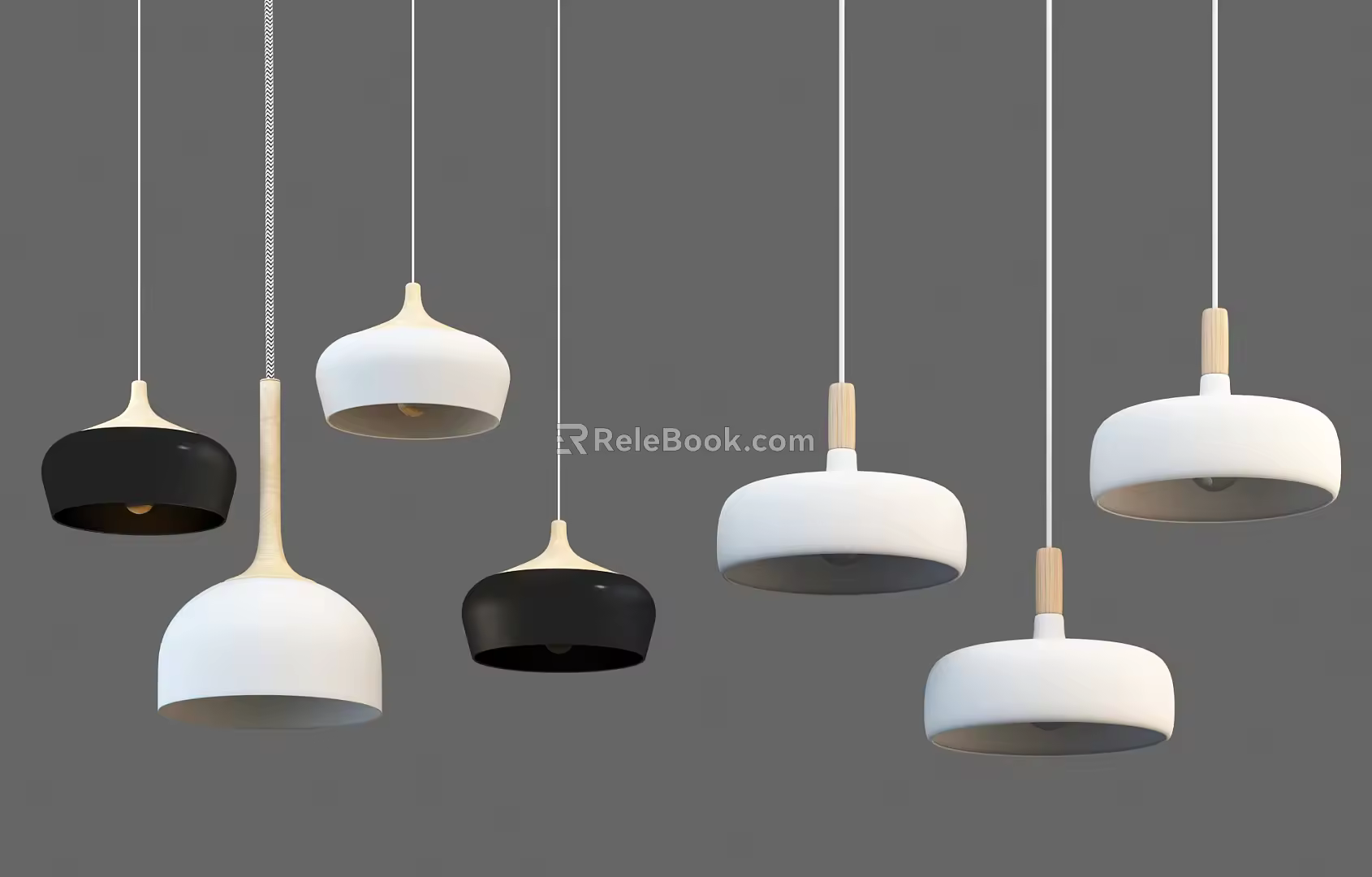 Nordic Chandelier Combination 3d model