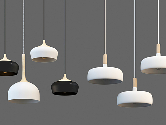 Nordic Chandelier Combination 3d model