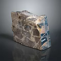 Rock Block Rock Block Rock Specimen Boulder Big Stone Block Rock Stratum Rock Stratum Rock Stratum Rock 3d model