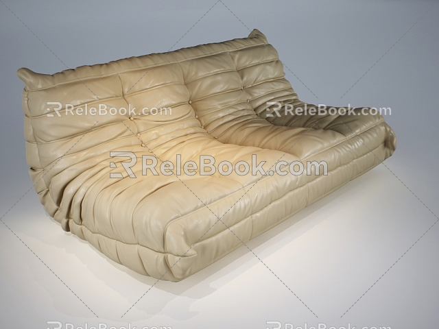 Double sofa 3d model