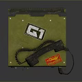 MK48 MOD7 Military Weapon Control Device With Green Casing And Interface Panels