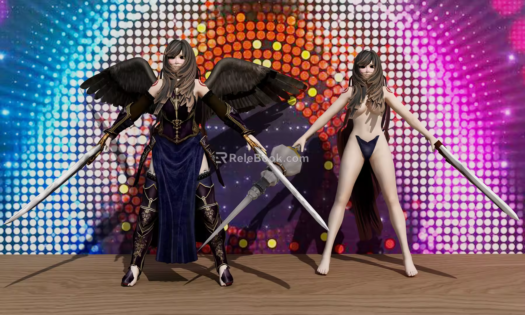 Modern game character Shanoya 3d model