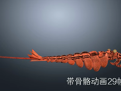 Detailed 3D Model With Skeleton Animation And 29 Frames Motion Sequence 3d model