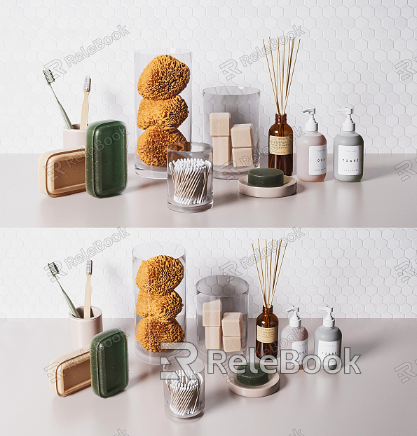 Modern bathroom small toiletries model