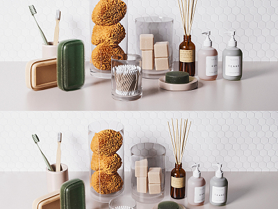 Modern bathroom small toiletries model