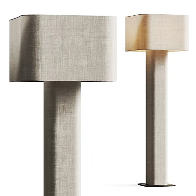 Minimalist Modern Floor Lamps For Home Decor With Fabric Shades 3d model