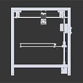 Transparent Cube Frame Experimental Equipment With Internal Platform And Components