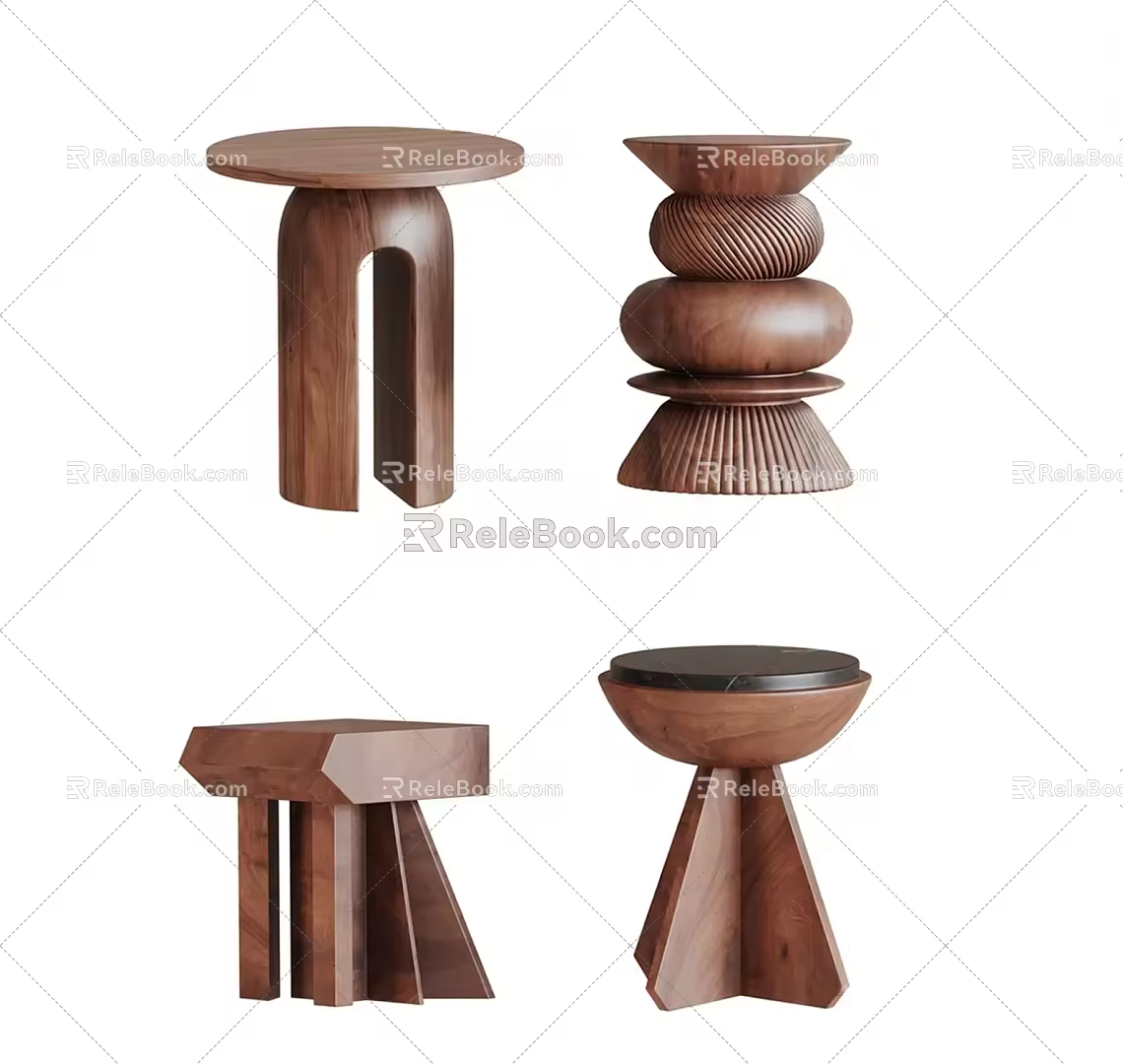 American-style log wind a few corners a few 3d model