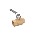 Durable Industrial Brass Ball Valve With Metal Handle And Threaded Ends
