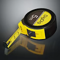 Professional Hardware Tool Yellow Black Digita Tape Measure 5m Length with Clear Scale Markings