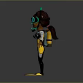 Game Movie Characters In Scuba Gear Holding Hands With Snorkel Masks And Yellow Fins