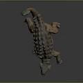 Realistic Ankylosaurus Dinosaur Model With Armored Body Tail Club And Detailed Texture