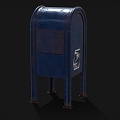 Posting Box Old Mailbox Old Mailbox Iron Mailbox Old Posting Box Low Face Number Low Model Simple Model Game Sub-era Film and Television Level Super Realistic High Precision 3d model