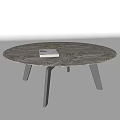 Round coffee table 3d model