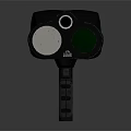 Gray Handheld Device With Dual Windows Green Lens And Handle Design 3d model