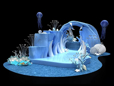 Modern Beauty Chen Ocean Theme Beauty Chen 3d model