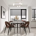 Modern Living And Dining Room Interior With Chandelier Sofa Coffee Table Plants And Floor Lamp