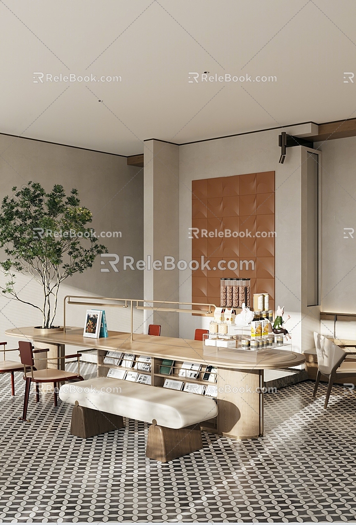 Modern Cafe 3d model