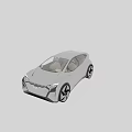 Audi Futuristic Concept Car With Sleek Front Grille And Rear Taillights Design