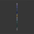 Colorful Fantasy Swords with Shiny Blades Vibrant Colors and Decorative Designs