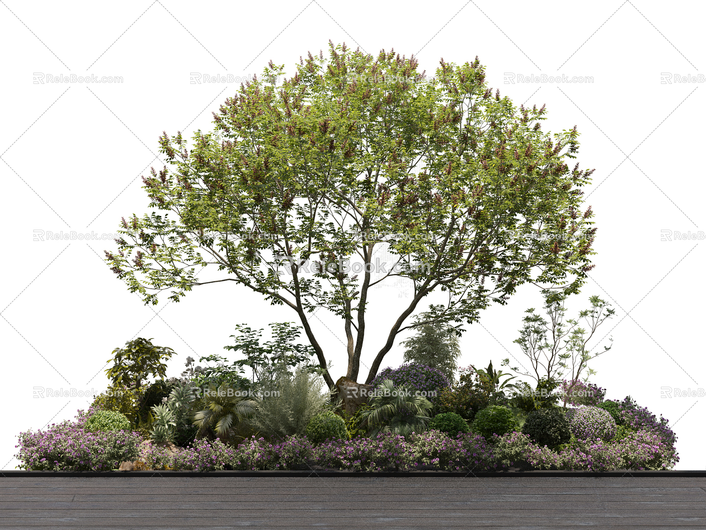 Modern Plants Plant Landscape Group 3d model