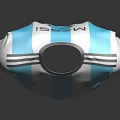 Argentina National Football Team Jersey With Blue And White Stripes