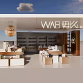 Modern Supermarket Department Store Interior With Glass Metal Shelves Displaying Daily Necessities And Skincare Products