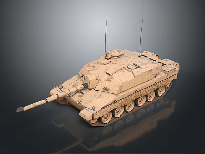 3D Rendered Detailed Desert Camouflage Tank With Main Gun Antennas And Tracks 3d model 3D Rendered Detailed Desert Camouflage Tank With Main Gun Antennas And Tracks 3d model