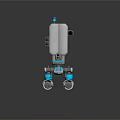 Futuristic Mechanical Weapon 3D Model With Robotic Arm And Cannon Barrel
