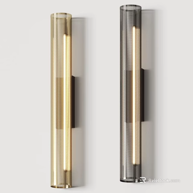 Modern Wall Lamps With Sleek Metal Frame And Warm Light For Interior Wall Decor 3d model 