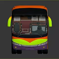 Bus Large Bus CMB Medium Van Large Van Bus School Bus Van Box Car 3d model