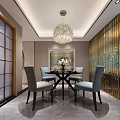 Modern Luxury Open Living And Dining Room With Marble Walls Comfortable Furniture And Elegant Lighting