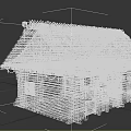 Traditional Log Cabin Exterior Design With Brown Tiled Roof And Wooden Structure