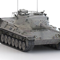 German Tank Leopard 1 Main Battle Tank 3d model