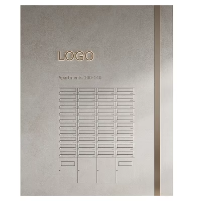 Public Mailbox Facility In Apartment Building For Units 100 To 140 3d model Public Mailbox Facility In Apartment Building For Units 100 To 140 3d model