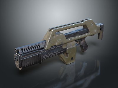 Modern Gun Sci-Firearms Sci-Fi Game Gun Games Firearms Game Gun 3d model