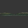 Mountainous Terrain With Lush Green Vegetation Blue Water Body Valley And Topographic Details