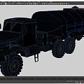 Large Black Functional Tanker Truck With Multi Wheel Design And Storage Tank