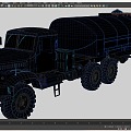 Military oil tanker with sports oil truck Ukrainian heavy truck military semi-trailer vehicle military large truck semi-trailer military transport vehicle military oil truck 3d model