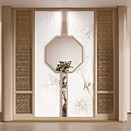 Entrance Partition Screen Aisle New Chinese Partition Entrance 3d model