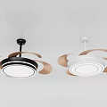 Modern ceiling fan lamp fan chandelier 3d model