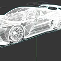 Green Sports Car With Sleek Aerodynamic Body Large Alloy Wheels And Rear Spoiler