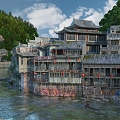 New Chinese Ancient City Architecture 3d model