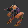 modern robot 3d model