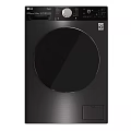 Modern Front Loading Washing Machine With Black Finish And Circular Control Panel 3d model
