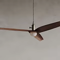 Contemporary Chandelier Designs with Wooden Blades and Metal Structure for Modern Home Interior