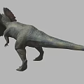 Double Crest Dragon Double Crowned Dragon Dinosaur Reptile Ancient Biology Meat-eating Dinosaur Jurassic Low Face Number Low Model Simple Model Game Movie and TV Level Super Realistic 3d model