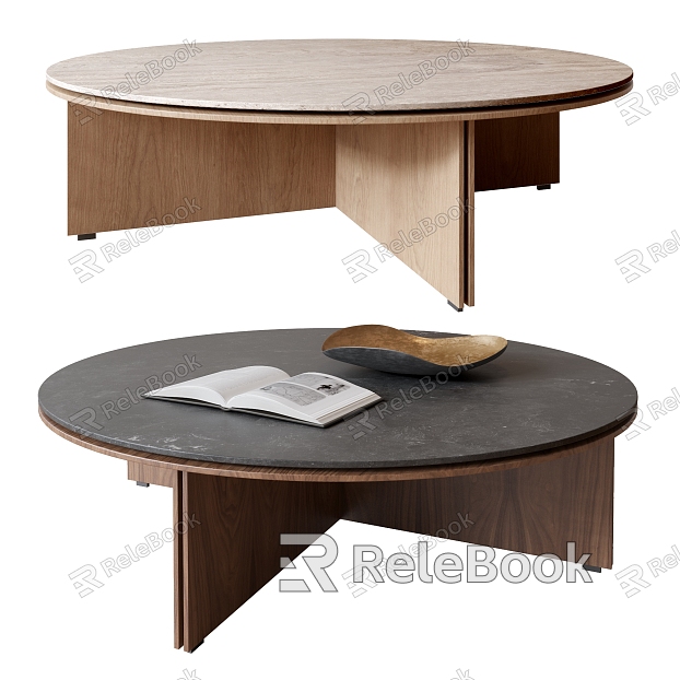 Kendo Modern Coffee Table Round Table Coffee Table Light Luxury Coffee Table Solid Wood Coffee Table Marble Coffee Table model