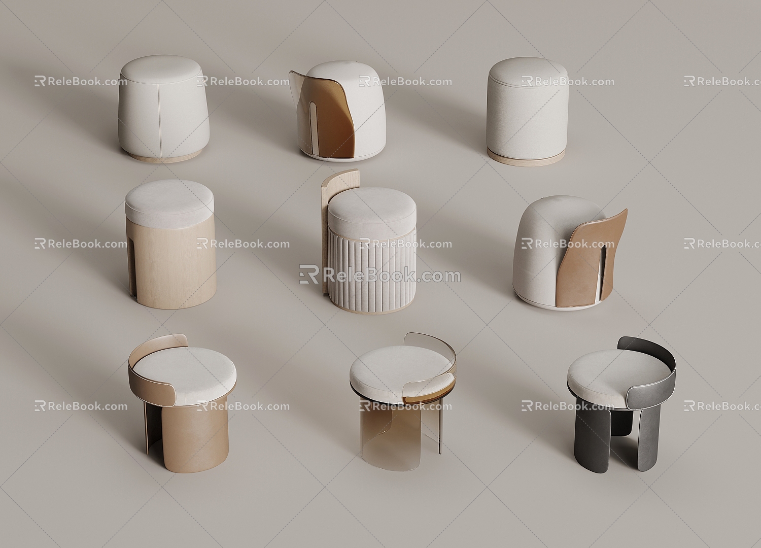 Modern Stool Sofa Stool Low Stool Shoe Changing Stool model